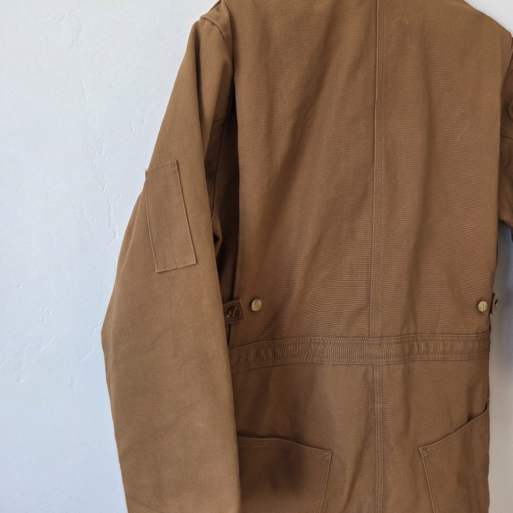 Vintage Made In USA Carhartt Men X01 Washed Duck Insulated Coverall Quilted Barn - Picture 12 of 16